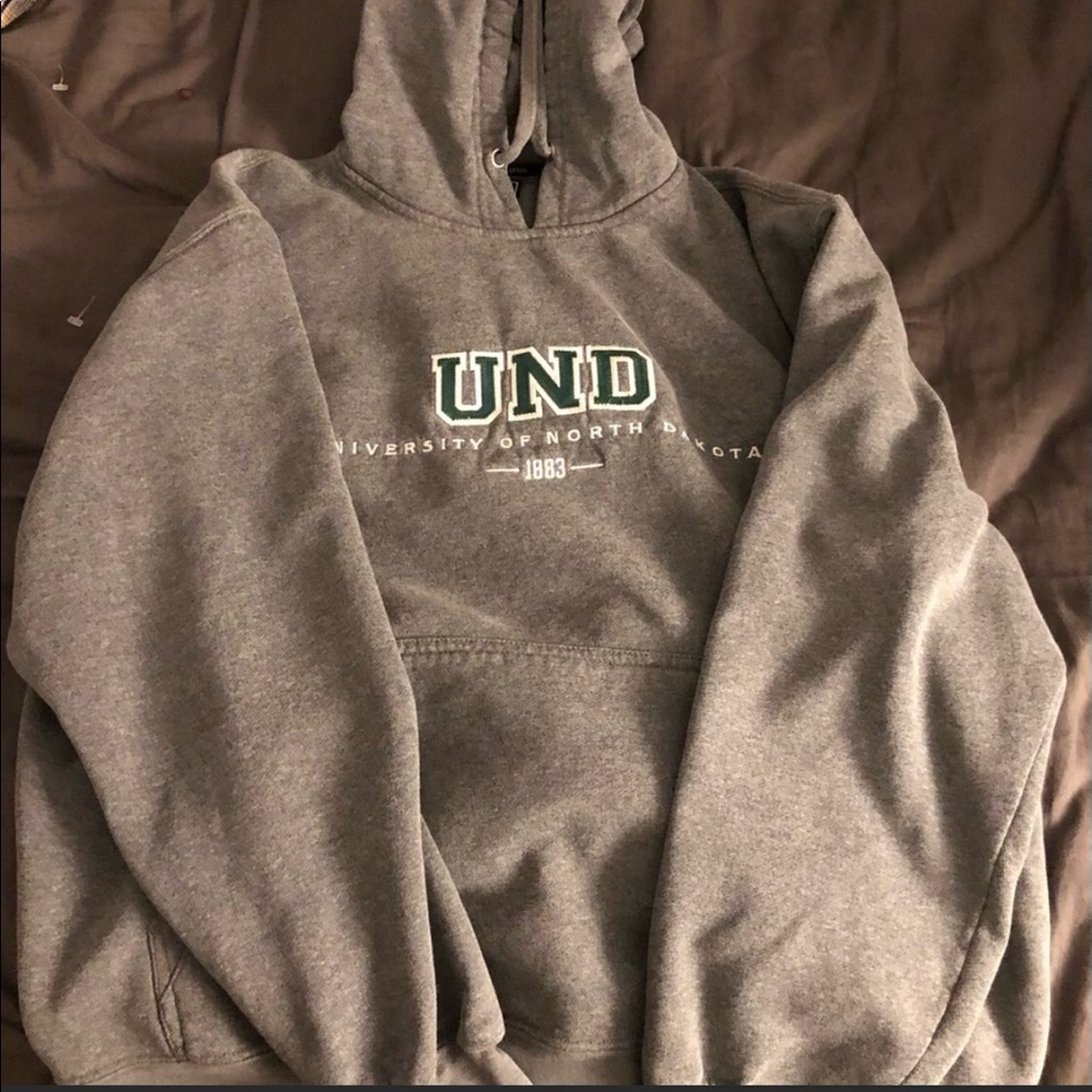 Grey graphic hoodie